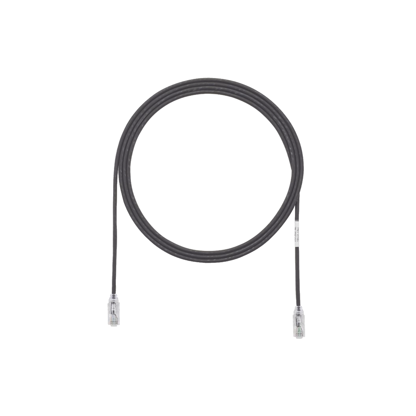 Cable de Parcheo TX6, UTP Cat6, Diámetro Reducido (28AWG), Color Negro, 3ft