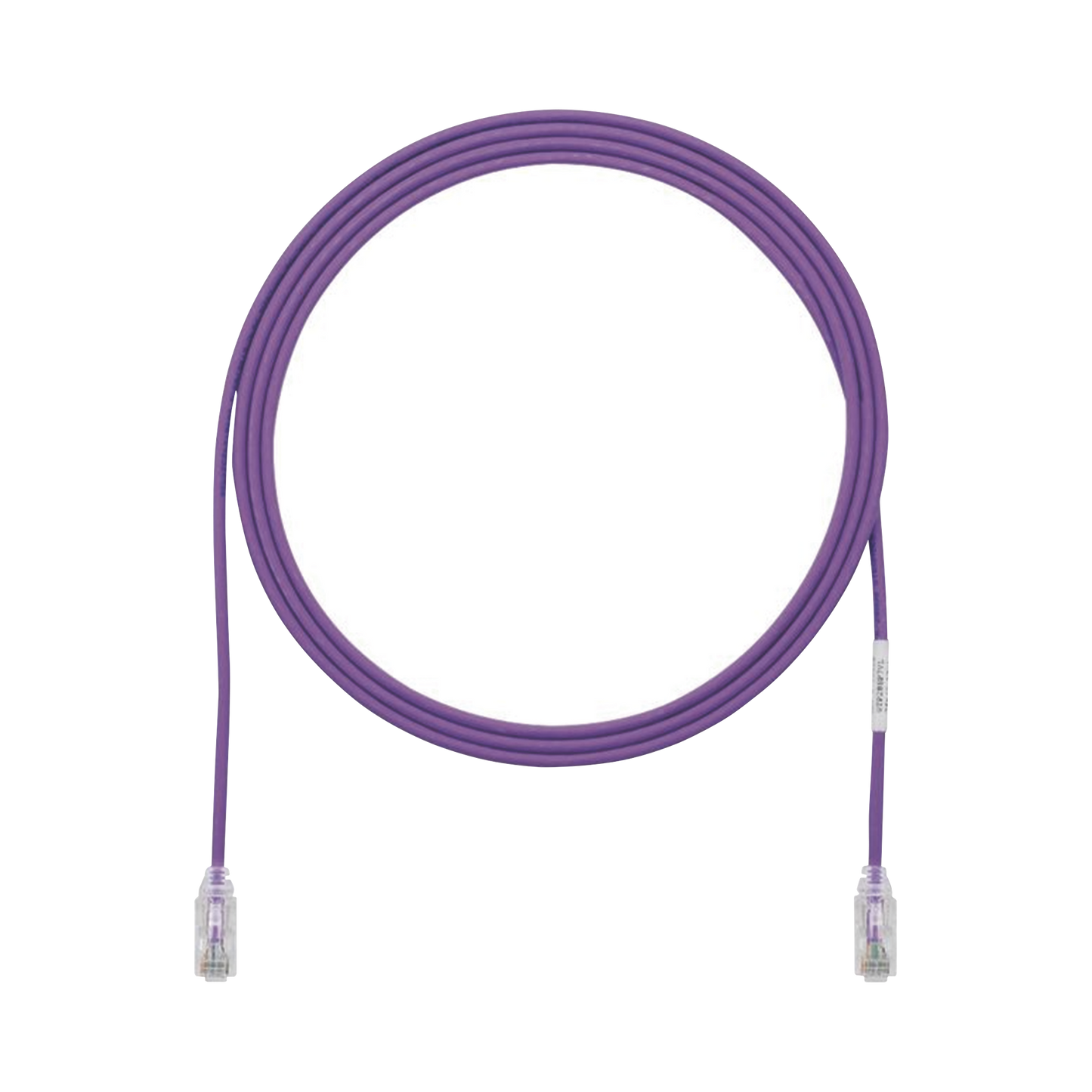 Cable de Parcheo TX6, UTP Cat6, Diámetro Reducido (28AWG), Color Violeta, 7ft