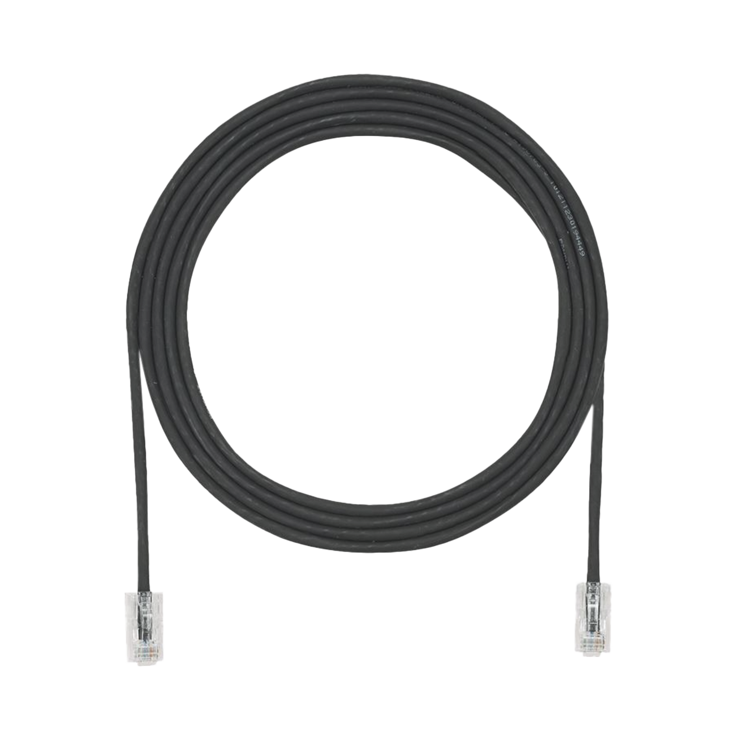 Cable de Parcheo UTP Cat6A, CM/LSZH, Diámetro Reducido (28AWG), Color Negro, 12ft
