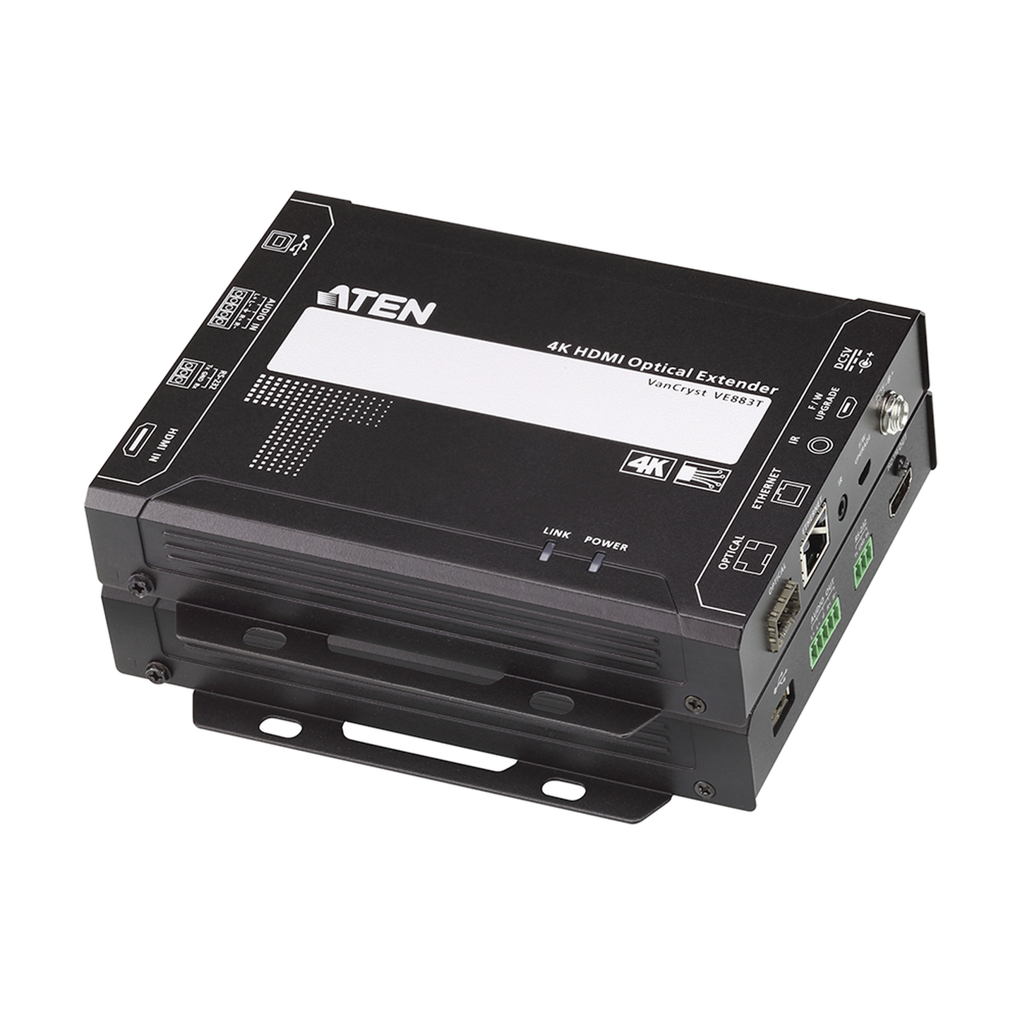 Extensor de Video HDMI | Fibra Óptica SM | Resolución 4K | 10Km | Audio Estéreo, Infrarrojo, RS232 | USB 2.0