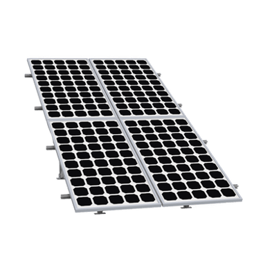 Montaje para Panel Solar 2X2, Riel 5 de 2700mm para Módulos con Espesor de 30-35mm, Vel. de Viento Máx. 136km/h