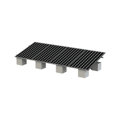 Montaje para Panel Solar, Riel 8 de 5450mm para Módulos con Espesor de 35mm, Velocidad de Viento Máx. 136km/h (20° a 45°)