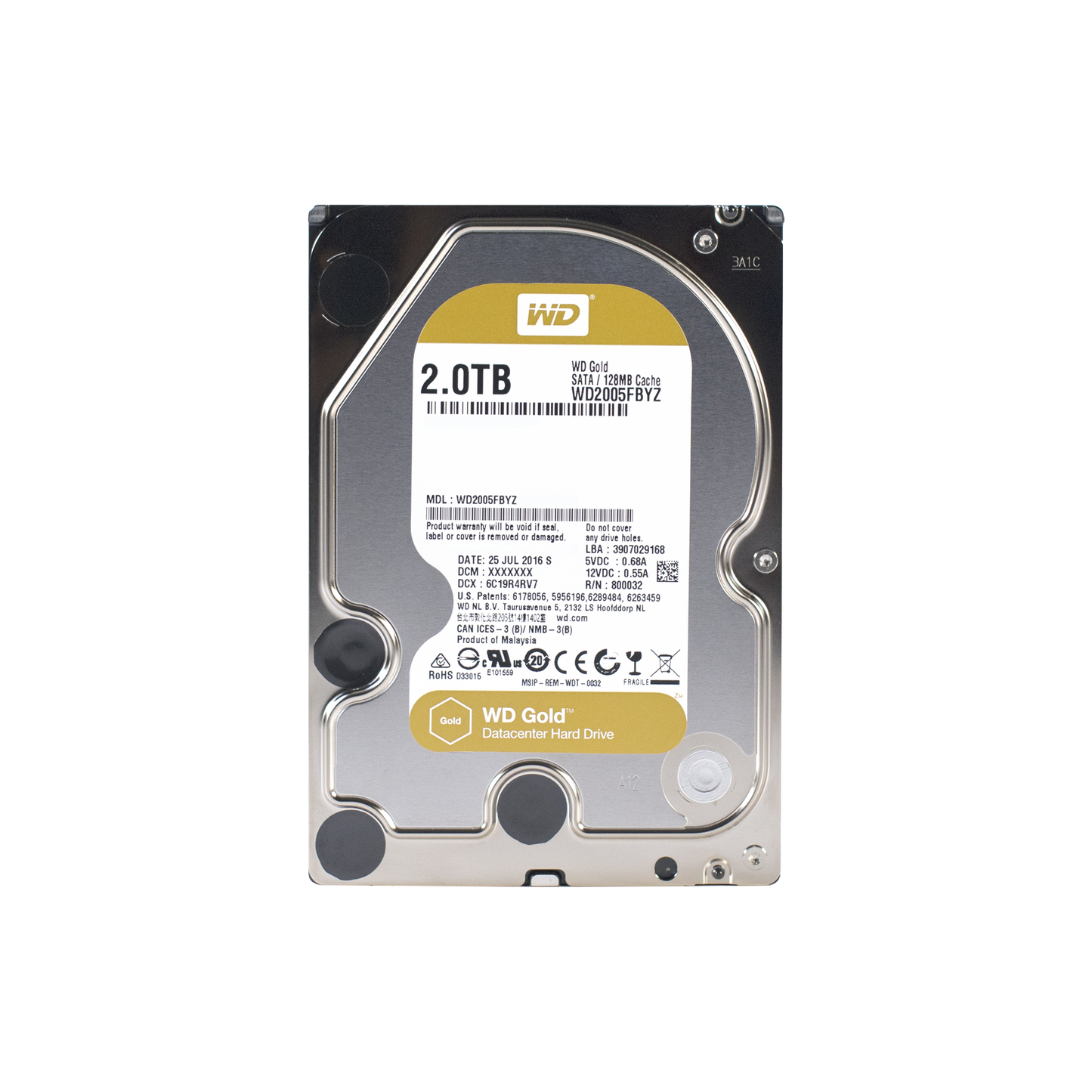 Disco Duro Gold de 2TB / Clase Enterprise / 5 AÑOS DE GARANTÃA