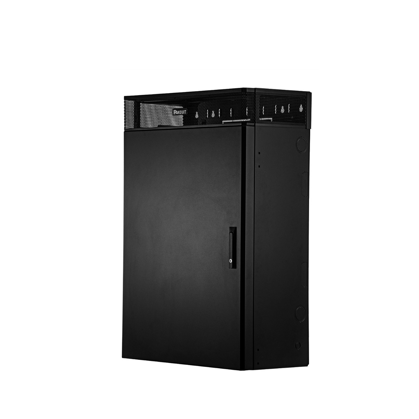 Gabinete de Montaje en Pared TrueEdgeâ„¢, Con 6 UR para Equipo Activo y 6 UR para Paneles de Parcheo, Fabricado en Acero, Color Negro