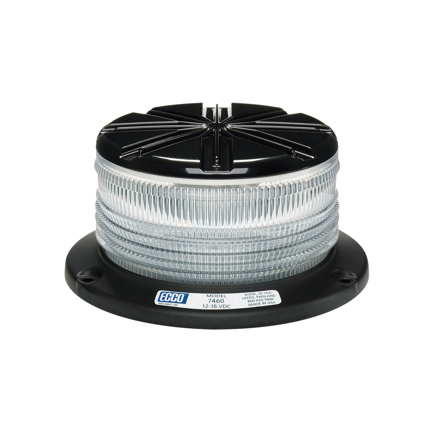 La baliza LED compacta y discreta SERIE Profileâ„¢ domo claro, color ambar