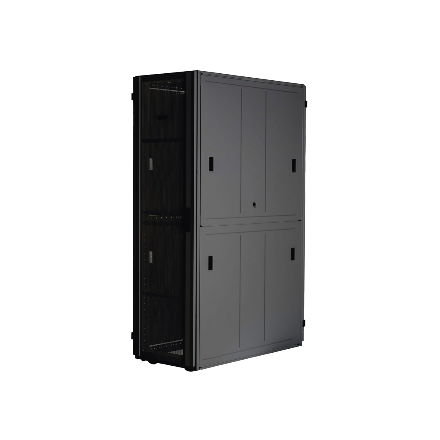 Gabinete FlexFusionâ„¢ XGL (Light) para Centros de Datos, 42 UR, 600 mm de Ancho, 1200 mm de Profundidad, Fabricado en Acero, Color Negro