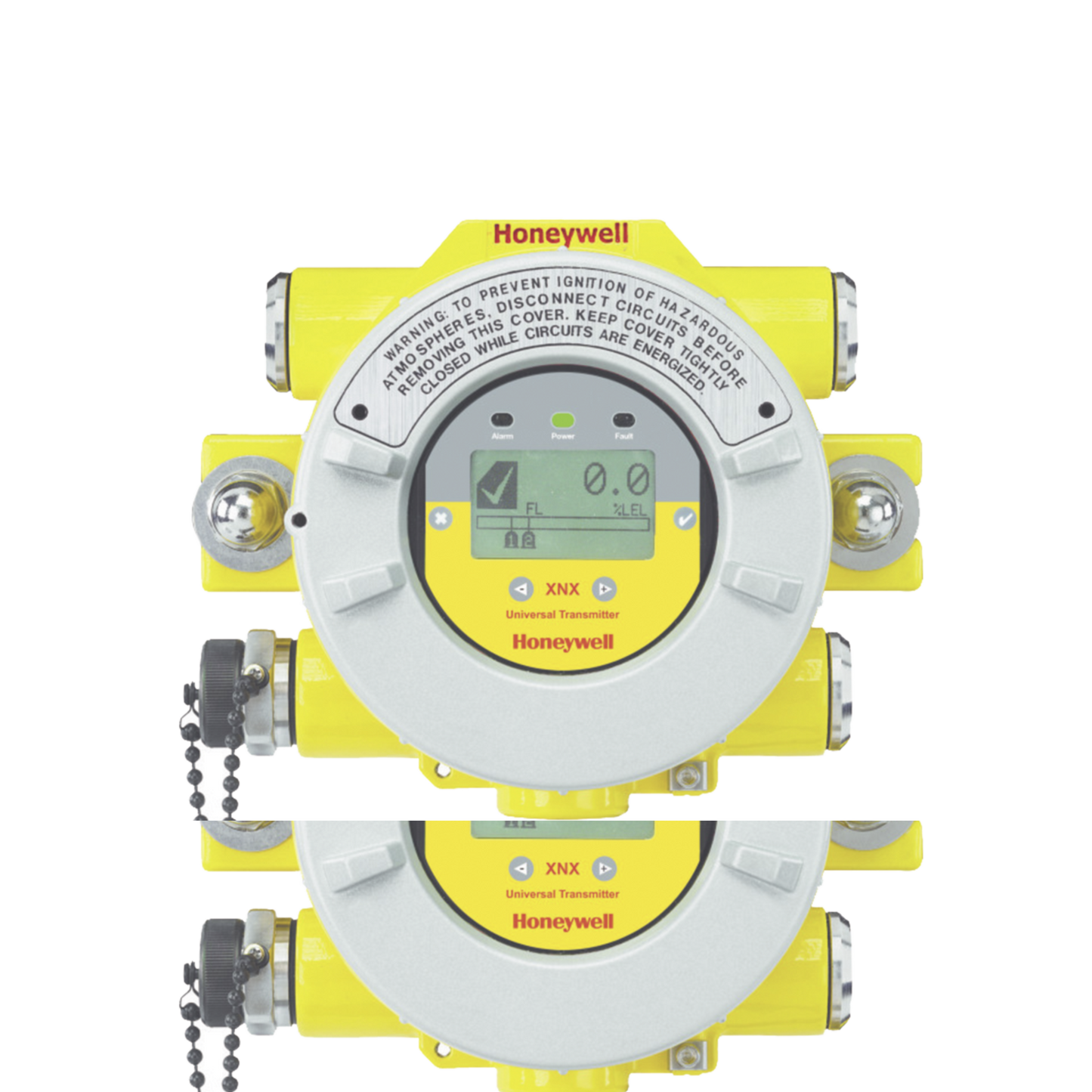 Transmisor Universal Con 3 Relays Falla/Alarma, 4 Entradas NPT de ¾”, Carcasa De Aluminio, Con Sensor MPD De Perla Catalítica 0-100% LEL