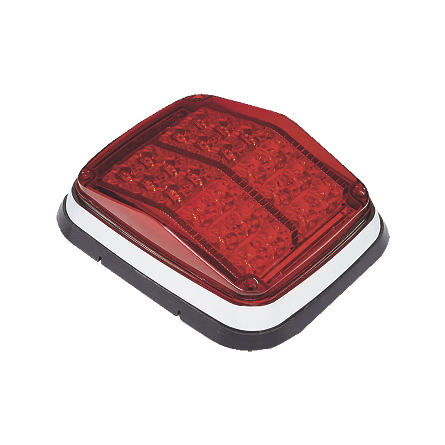 Luz de advertencia de 8 X 6", Color Rojo, SAE, IP67, Ideal para Ambulancias