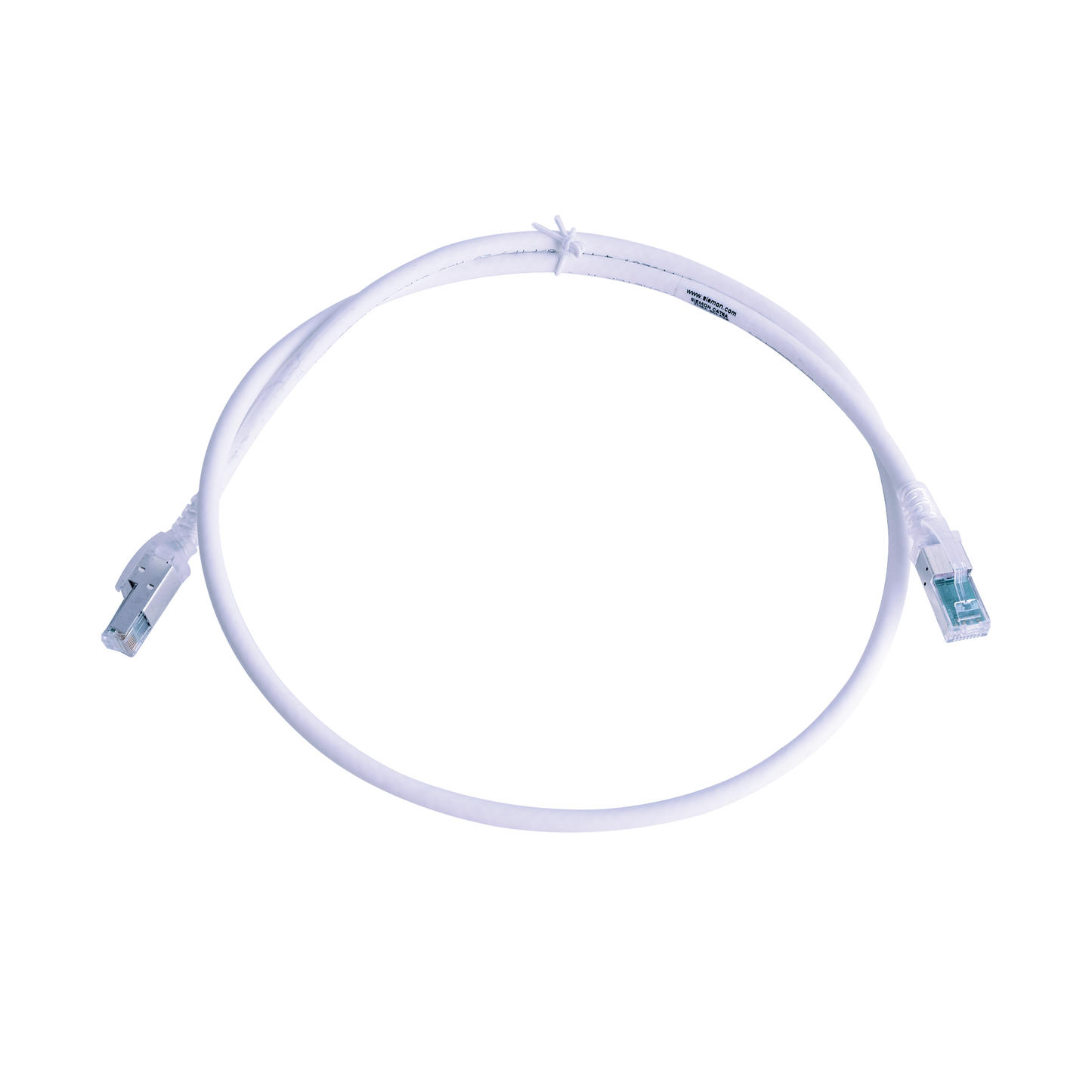 Patch Cord Z-MAX Cat6A S/FTP, CM/LS0H, 3ft, Color Blanco, Versión Bulk (Sin Empaque Individual)