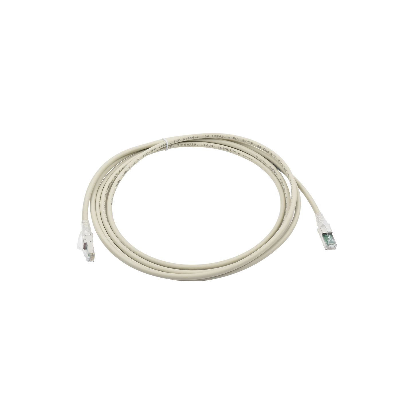 Patch Cord Z-MAX Cat6A S/FTP, CM/LS0H, 50ft, Color Gris