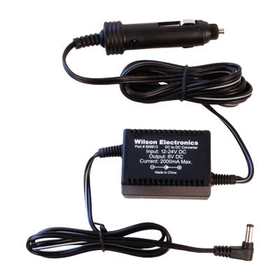 Adaptador de corriente DC / DC para vehÃculos. 6 Vcc / 2A Compatible con los amplificadores de señal celular Drive 4G-X, Drive 4G-X OTR y Drive 4G-M.