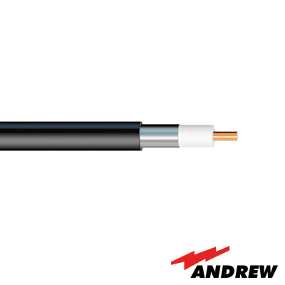 Cable coaxial HELIAX de 1/2", aluminio liso, blindado, impedancia 50 Ohms