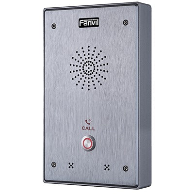 Intercomunicador IP, 2 lÃneas SIP, 2 relevadores con botón para llamada, anti-vandálico, IP65 e IK10, PoE