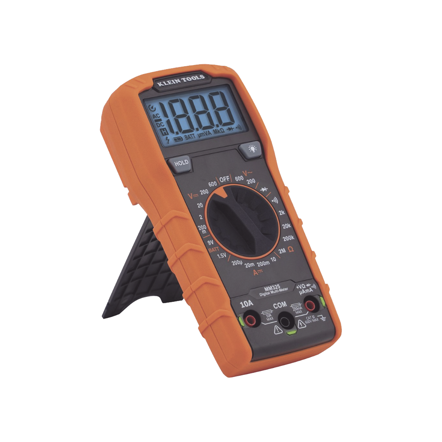 MultÃmetro Digital con Selección Manual Rango 600V CAT III con Protección de Alerta LED del Cable de Prueba