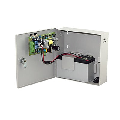 Fuente de Alimentación de 1 Salida 11-15 Vcc 5 A / Temporizador Integrado / Con Capacidad de BaterÃa de Respaldo / Requiere BaterÃa / Voltaje de Entrada 96-264 Vca