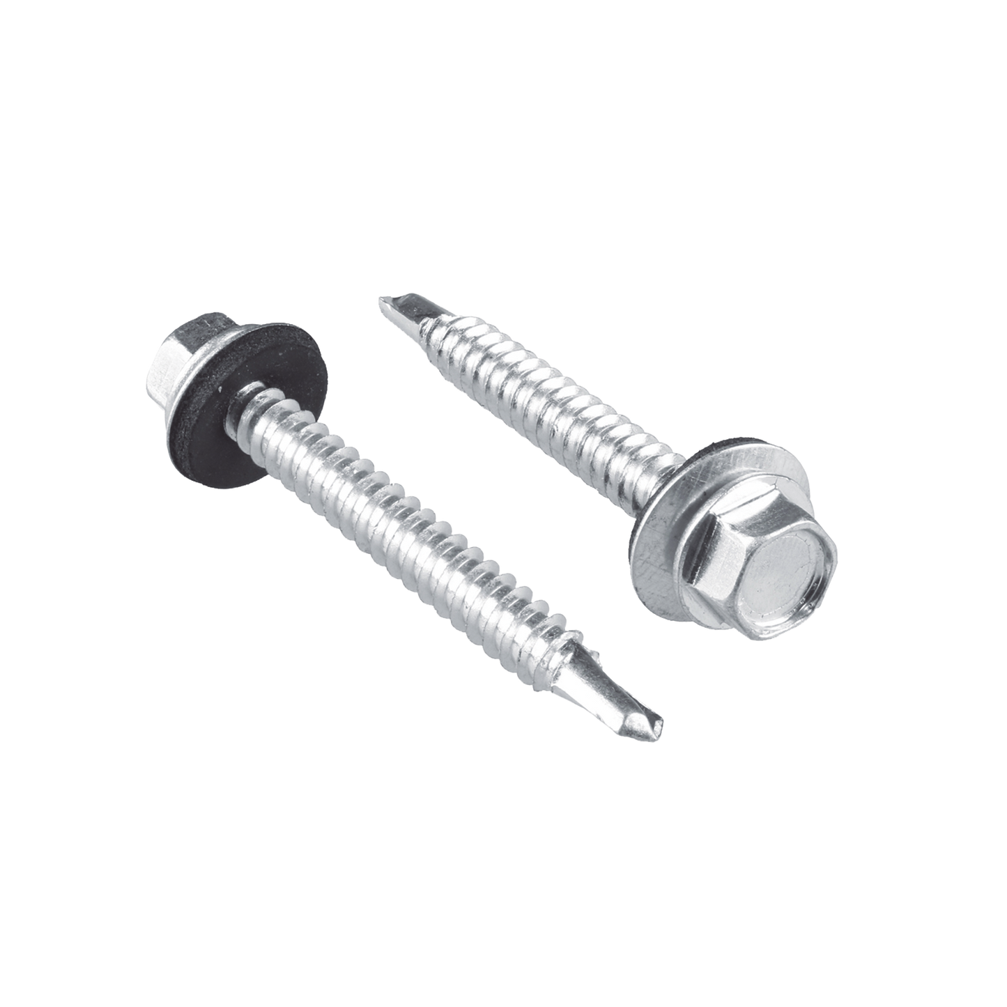 Tornillo - Pija cabeza hexagonal con rondana y punta de broca #14 x 2", 50 piezas.