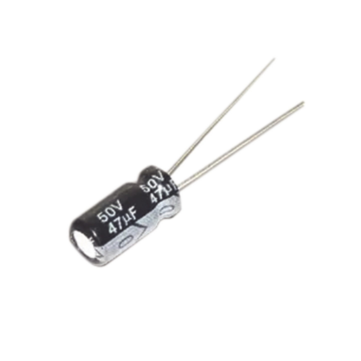 Capacitor ElectrolÃ­tico de Aluminio, Radial de 47 ÂµFd, 50 Vcc, 105 Â°C, 6.3 x 11 mm.