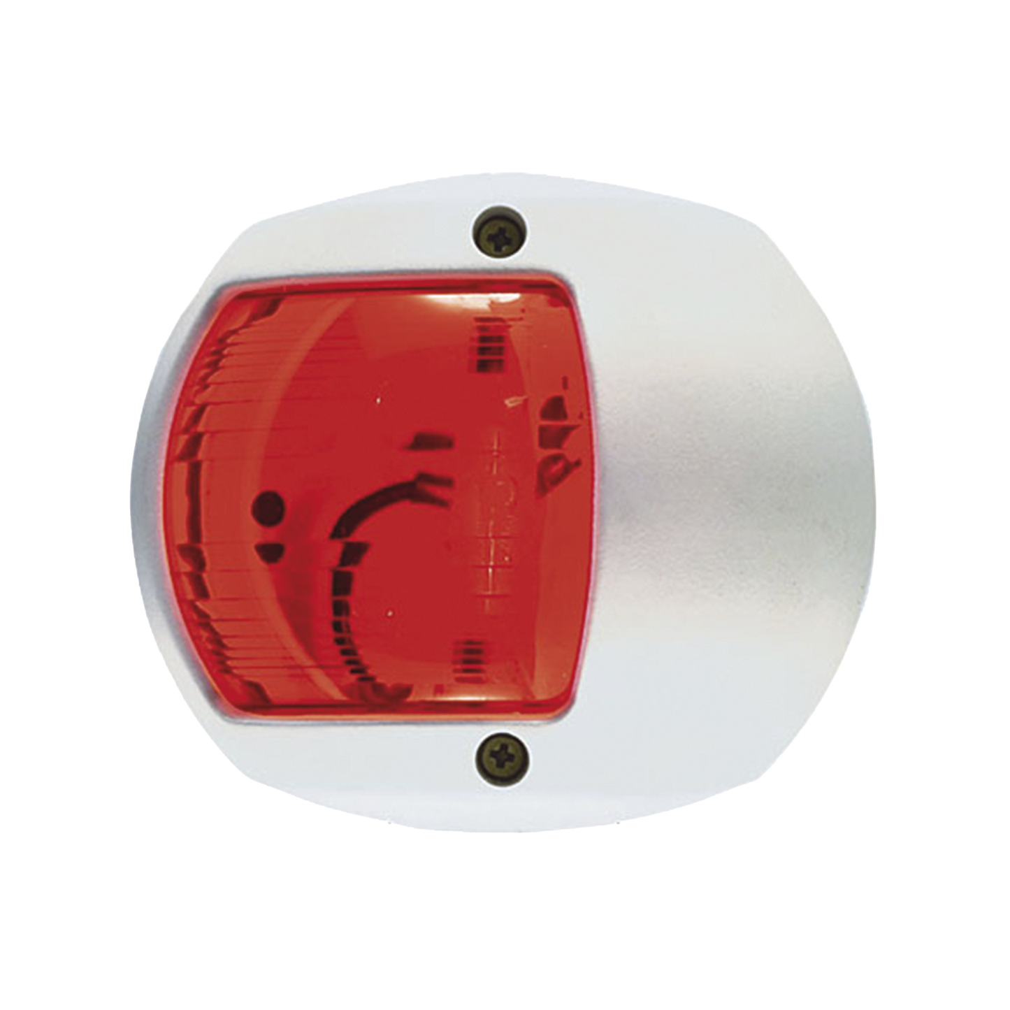 Luz Lateral de NavegaciÃ³n en Color Rojo con Carcasa Blanca para Embarcaciones a Vela o a Motor de Menos de 20 Metros