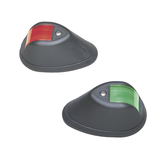 Set de Luces de NavegaciÃ³n Verticales Rojo / Verde con Carcasa en Color Negro para Embarcaciones a Motor de Menos de 20 Metros