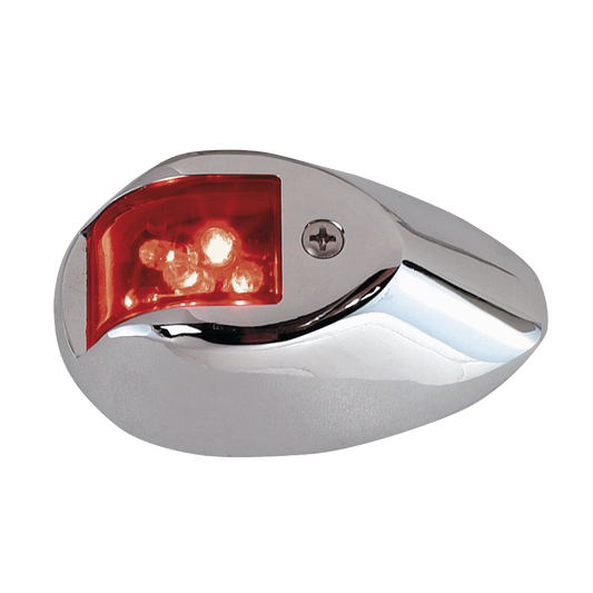 Set de Luces de NavegaciÃ³n Verticales Rojo / Verde con Carcasa en Cromo para Embarcaciones a Motor de Menos de 20 Metros