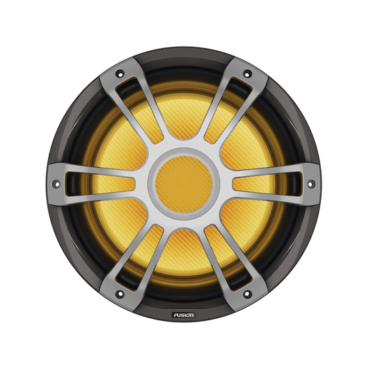 Subwofer marino Signature Series 3i | con iluminación LED CRGBW y rejilla deportiva color gris de 12