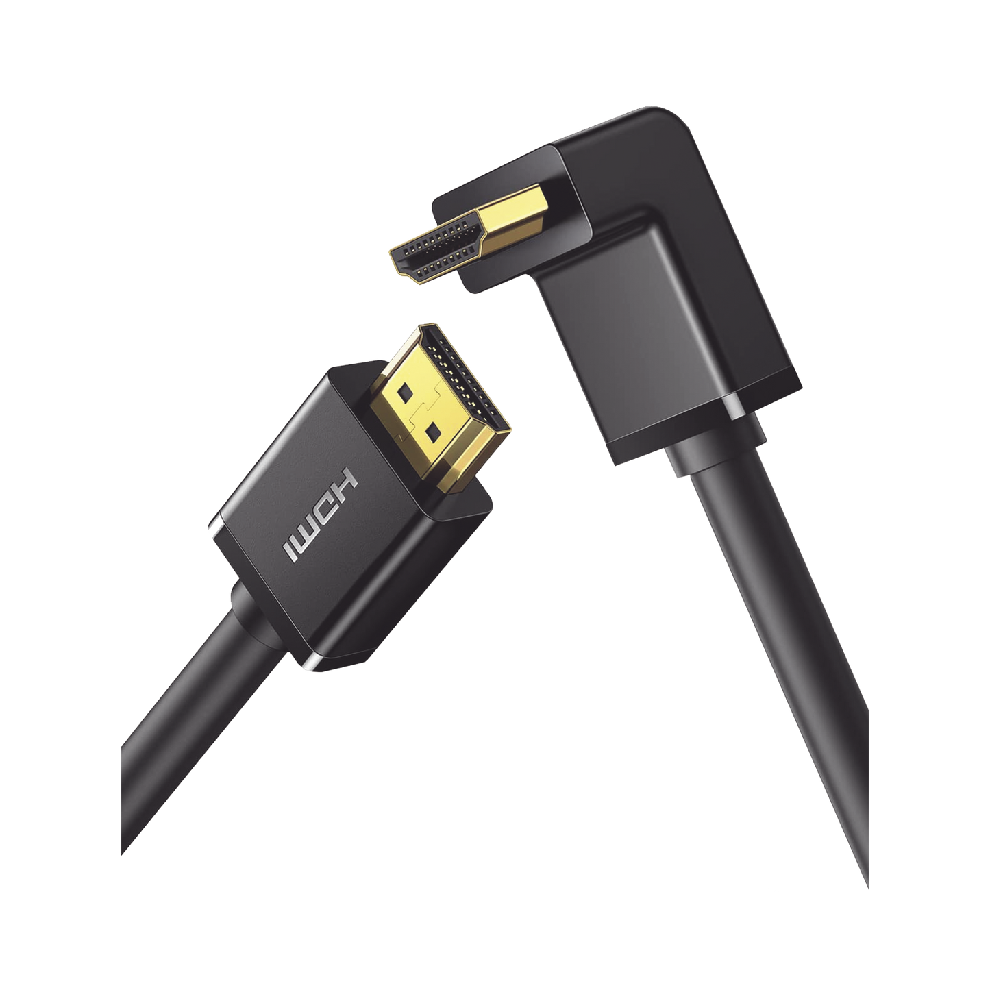 Cable HDMI 2.0  en Angulo de 90Â°  / 1 m / 4K@60Hz / HDR / 3D / HEC (Canal Ethernet HDMI) / ARC (Canal de Retorno de Audio / CEC / 32 canales de Audio / HDCP 2.2 / Dolby Atmos / 18 Gbps / Blindaje MÃºltiple