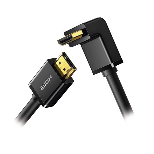 Cable HDMI 2.0  en Angulo de 90Â°  / 3 m / 4K@60Hz / HDR / 3D / HEC (Canal Ethernet HDMI) / ARC (Canal de Retorno de Audio / CEC / 32 canales de Audio / HDCP 2.2 / Dolby Atmos / 18 Gbps / Blindaje MÃºltiple