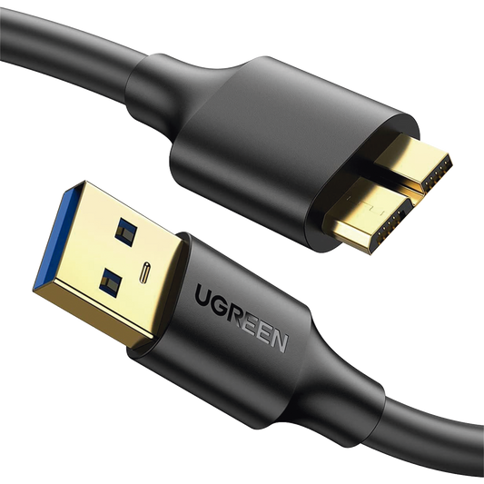 Cable Adaptador USB-A 3.0 a Micro USB 3.0 / 0.5 Metros / Carga y SincronizaciÃ³n de Datos / Velocidad de hasta 5 Gbps / Blindaje Interior MÃºltiple / NÃºcleo de Cobre EstaÃ±ado de 22 AWG / Compatibilidad Universal.