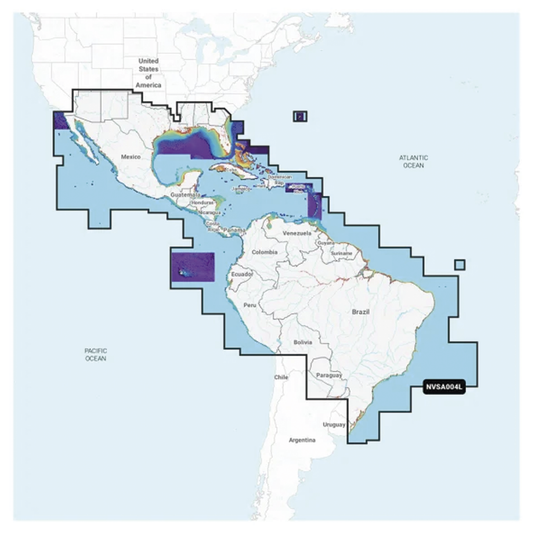 Mapa MÃ©xico, Caribe y Brasil