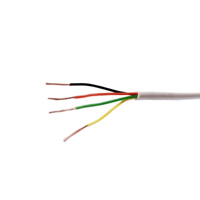 Bobina de 305 Metros /  Cable de Cobre / 4 x 22 AWG / Tipo CM-CL2 / Para Interior / Color Blanco / Para Aplicaciones de Alarmas de IntrusiÃ³n y AutomatizaciÃ³n