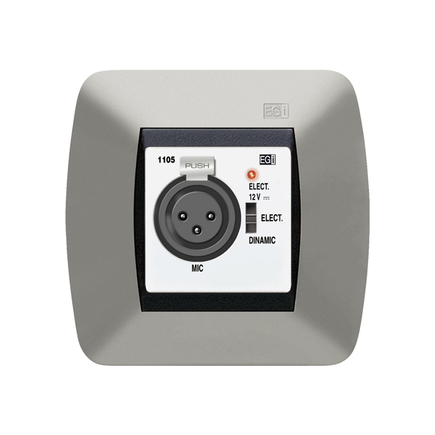 BASE DE ENTRADA MICROFÃ“NICA XLR PREAMPLIFICADA. BLANCO