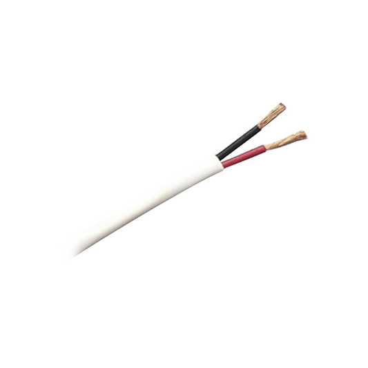 Bobina de 305 Metros de Cable / 2 x 16 AWG / Tipo CM-CL2, de color blanco, para aplicaciones de alarmas de intrusión/Control de Acceso/ Automatización / Interfonos y Tv Porteros.