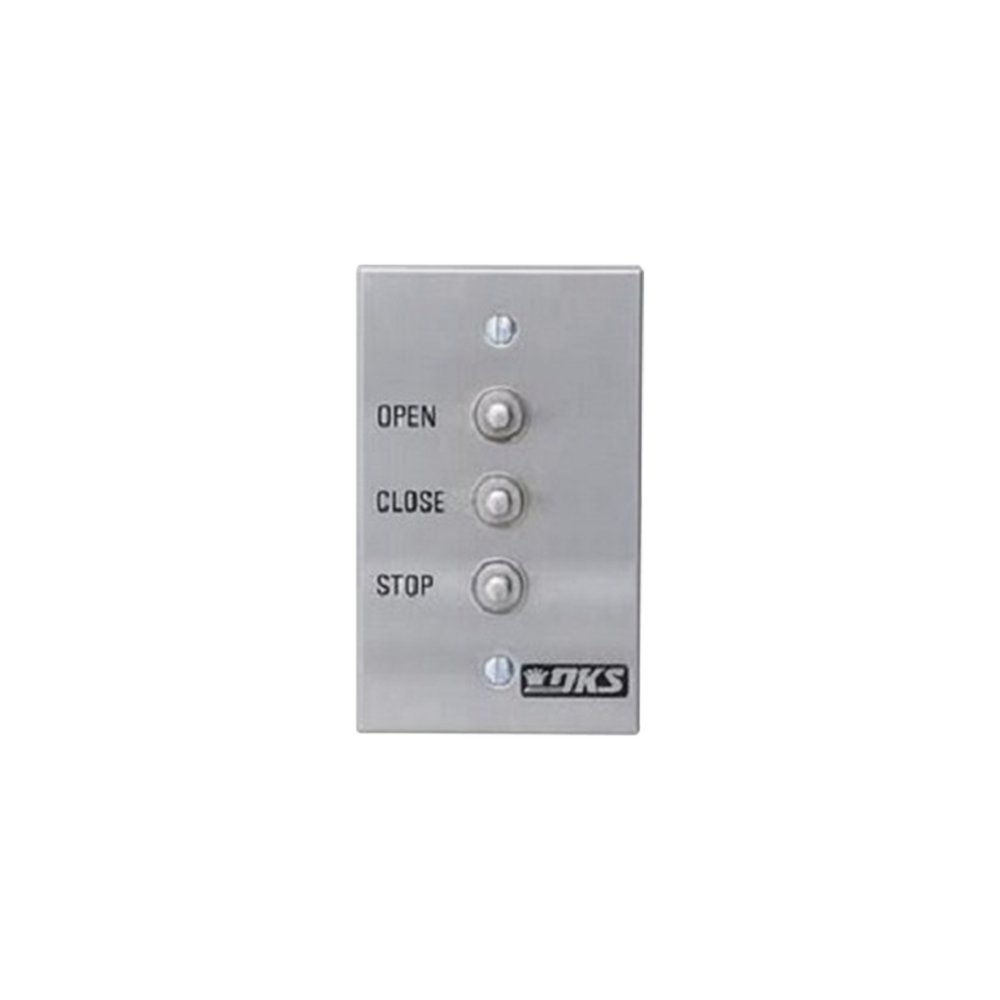 Botonera triple compatible con motores para portones abatibles y corredizos Doorking / Uso en interiores / FÃ¡cil instalaciÃ³n en caja estÃ¡ndar