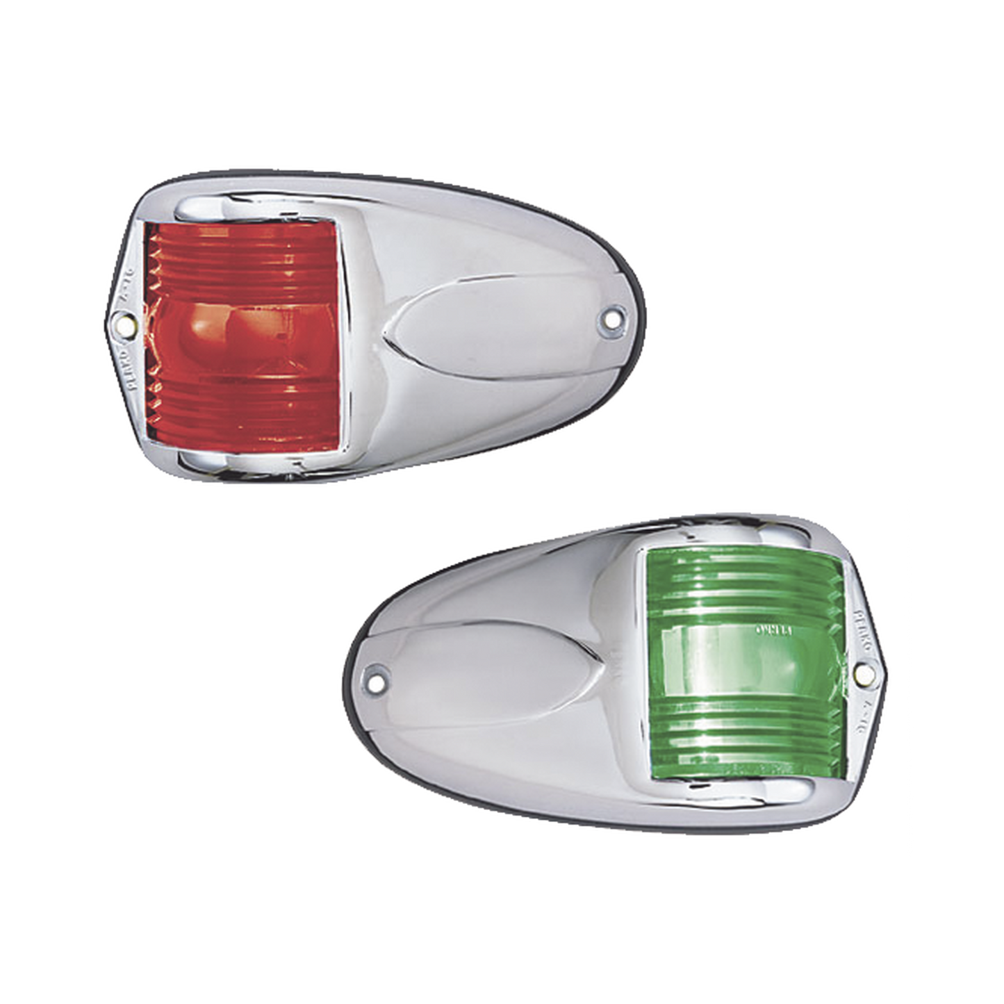 Set de Luces Laterales de Montaje Horizontal con Carcasa de Acero para Embarcaciones a Motor de Menos de 12 Metros