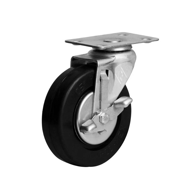 HUP1275GA Rueda Gir.Bca-Nga Angosta 5″C/Placa Galv.