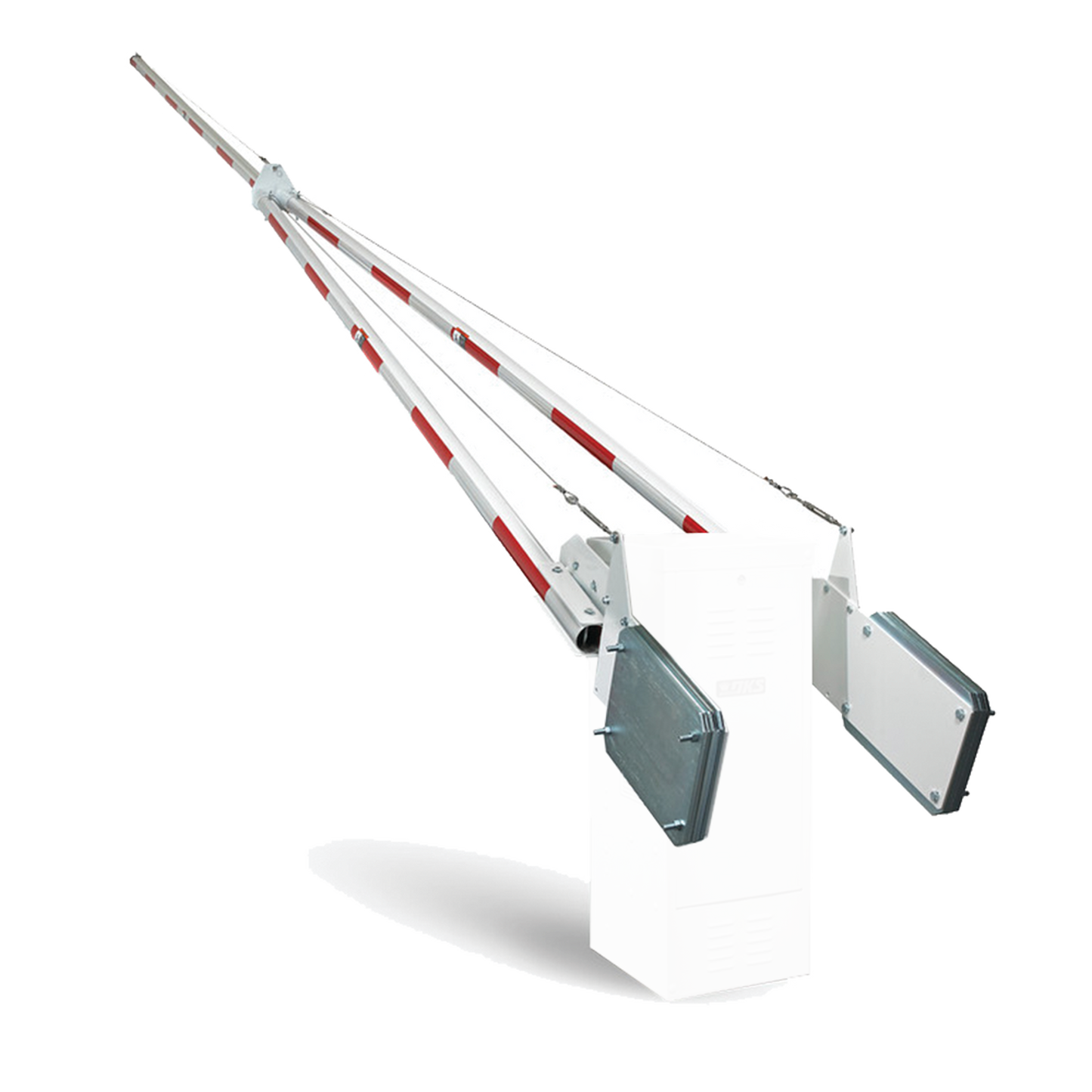 MÃ¡stil tubular de aluminio de 24ft para barreras Doorking 1602