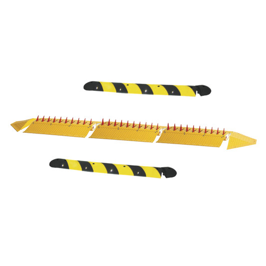 Kit de picos ponchallantas autÃ³nomo / Carriles de 3.2 M / No requiere barrera / FACIL INSTALACION / Incluye topes y tornilleria