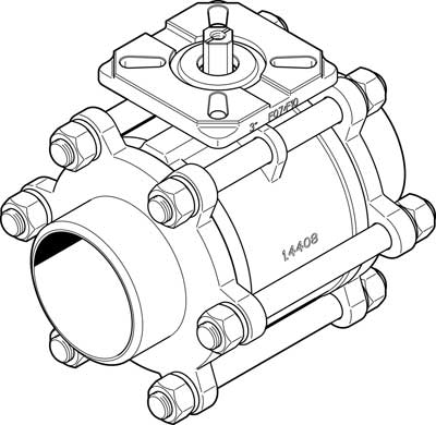 Válvula de bola VZBA-3"-WW-63-T-22-F0710-V4V4T