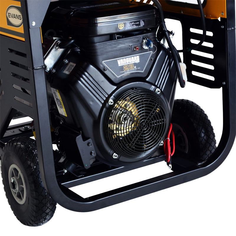 Generador monofásico de 13 500 W pico con motor a gasolina Briggs & Stratton de 23 HP