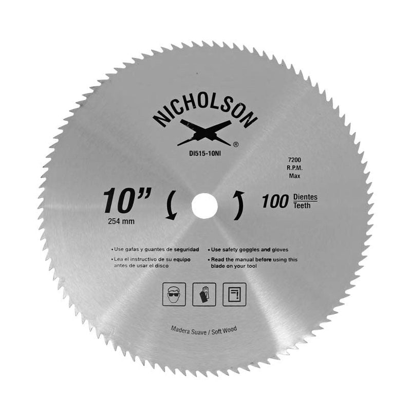 DI51510 – DI515-10NI Disco Diente Fino L-10″ Disston
