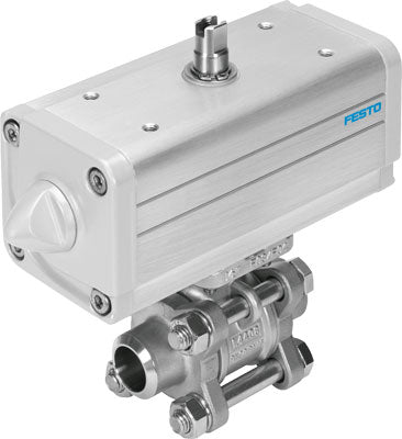 Unidad actuadora de válvula de bola VZBA-3/4"-WW-63-T-22-F0304-V4V4T-PP30-R-90-C