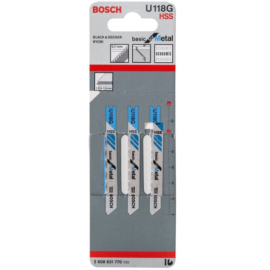 Segueta U118G Basic For Metal Blíster Con 3 Unidades