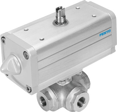 Unidad actuadora de válvula de bola VZBA-1"-GGG-63-32T-F0405-V4V4T-PP30-R-90-C