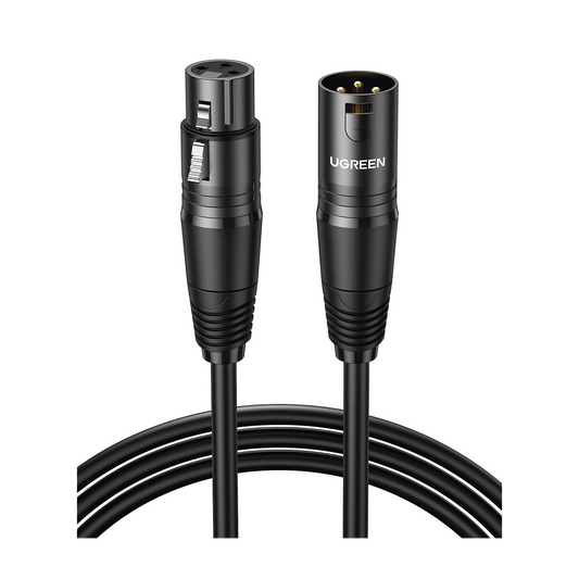 Cable para MicrÃ³fono XLR Tipo Canon Macho a Hembra | 15 Metros | Plug & Play | Anti interferencias | Triple Blindaje | Alta Calidad | Color Negro.
