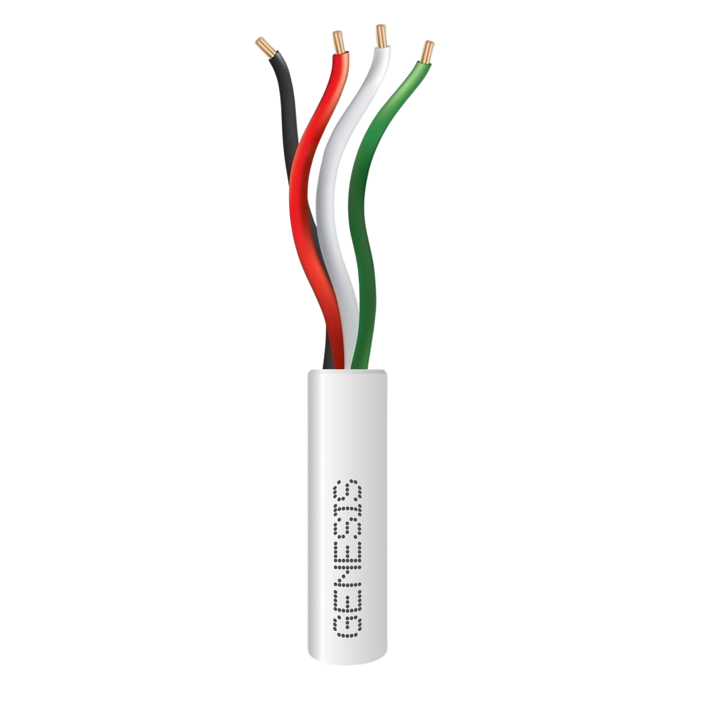 Bobina de 305 Metros /  Cable de Cobre / 4 x 22 AWG / Riser / Para Interior / Color Blanco / Para Aplicaciones de Alarmas de IntrusiÃ³n y AutomatizaciÃ³n