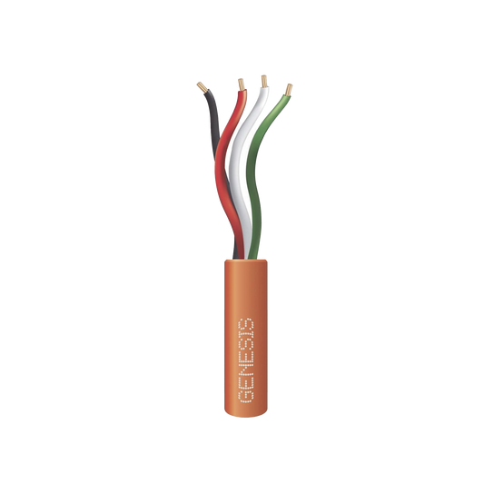 Bolsa de 152 Metros /  Cable de Cobre / 4 x 22 AWG / Riser / Para Interior / Color Naranja / Para Aplicaciones de Alarmas de IntrusiÃ³n y AutomatizaciÃ³n