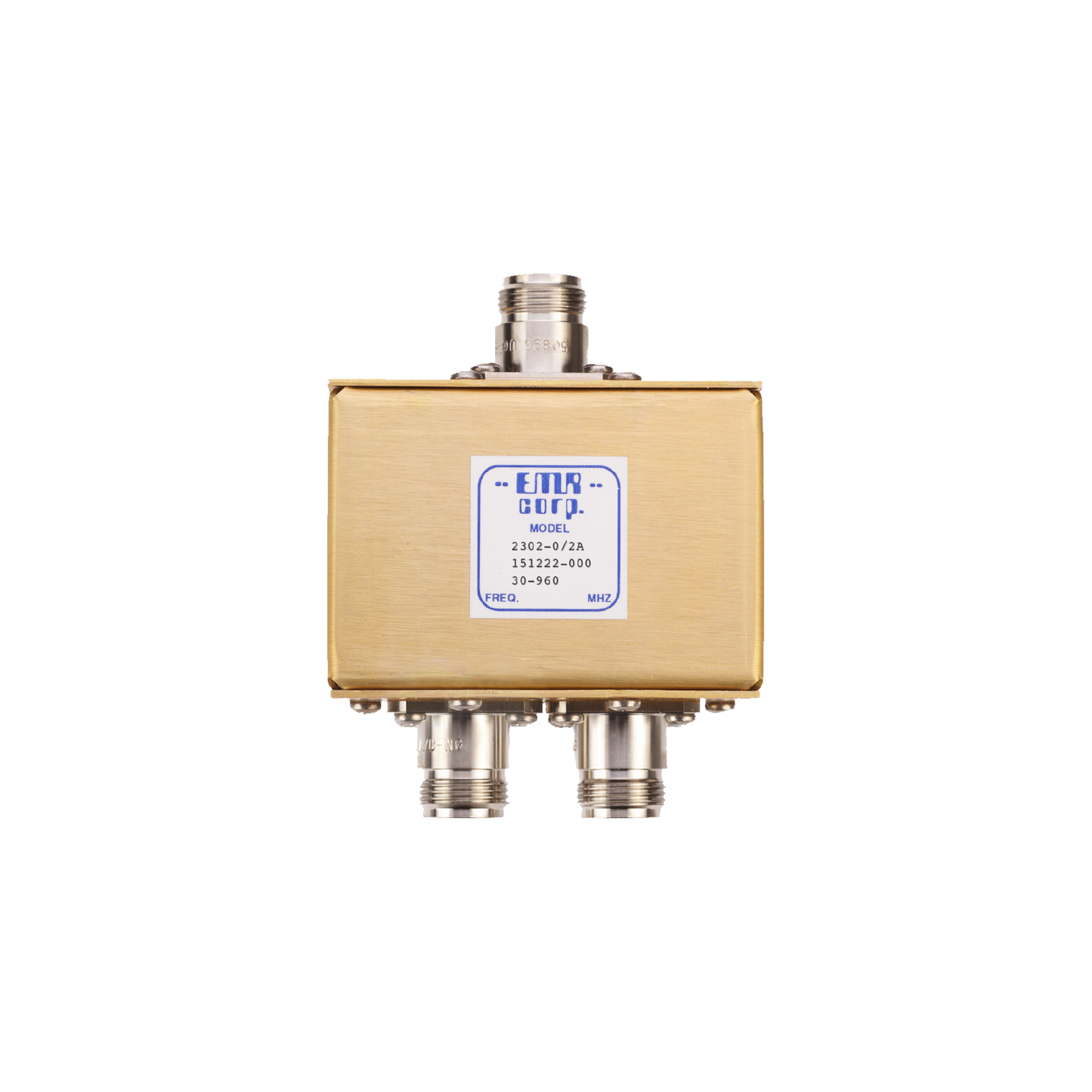 Divisor de Potencia EMR de 2 VÃ­as, 30-960 MHz, 0.5 Watt, Conectores N Hembra.