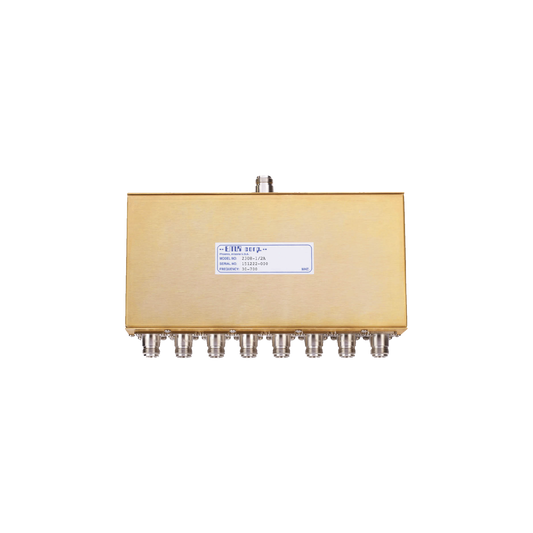 Divisor de Potencia EMR de 8 VÃ­as, 30-700 MHz, 0.5 Watt, Conectores N Hembra.