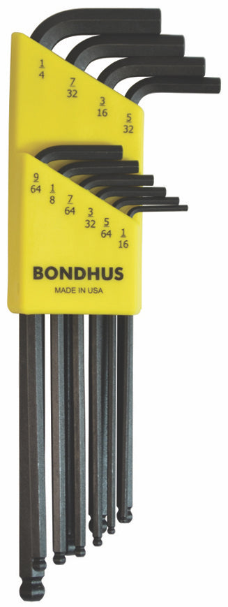 10938 Jgo.10 Llaves Hex. P/Bola 1/16″-1/4″ Bondhus