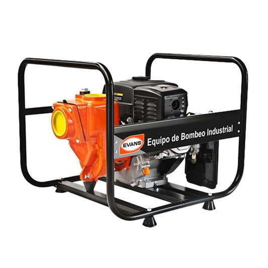 Motobomba autocebante 3″ de hierro gris